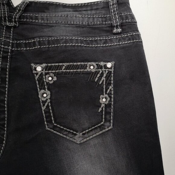 Suko Jeans Ladies Size 10 Narrow Legs Black Jeans - Picture 8 of 13